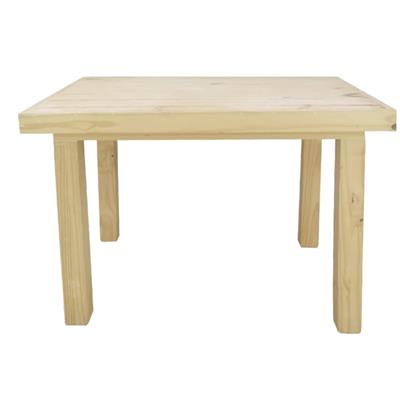 mesa de comedor de pino 70cm cuadrada