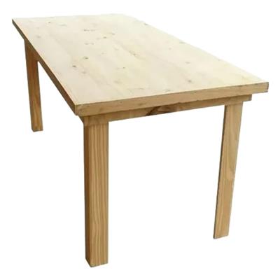 mesa de comedor pino 1.40 patas rectas