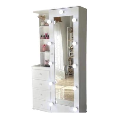 mueble maquillador con espejo y luces