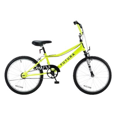 BICICLETA R20 FUTURA BMX PINTADA OVERSIDE RACER KIDS ( AMARILLO )