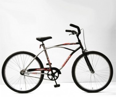 BICICLETA R26 FUTURA R26 PLAYERA BEACH ( ROJO )